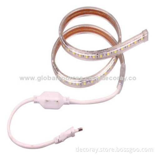 RGB high-voltage SMD flexible LED strip, SMD 3528, AC220V leads,lifespan 30,000hrs/skid-proof/60 LEDNew